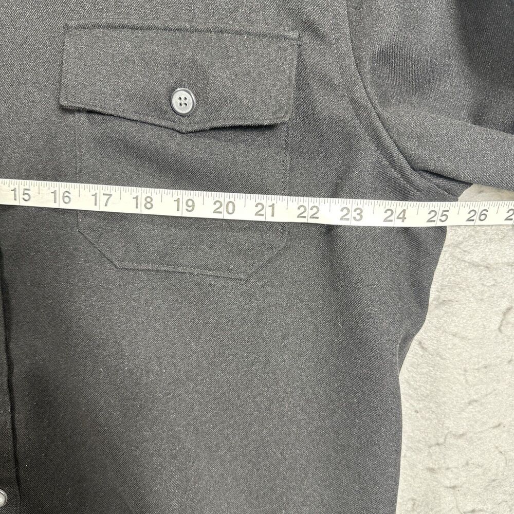 John Henry City Dressing Button Front Mens Size XL Black - Picture 6 of 10